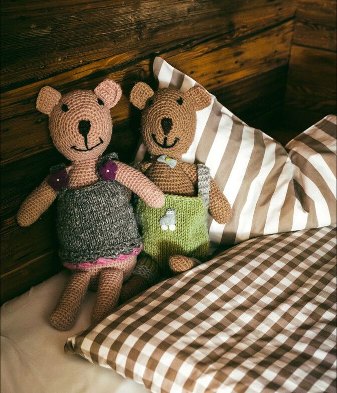 Bett in der Luxuslodge