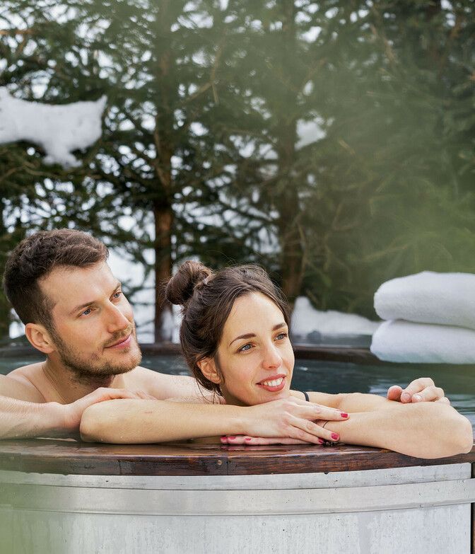 Pärchen im Hot Tub