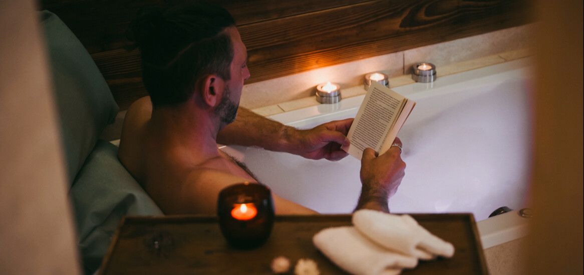 Badewanne in der Luxuslodge