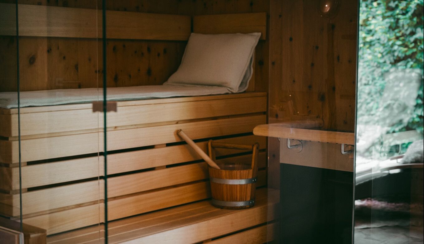 Sauna im SPA in der Luxuslodge