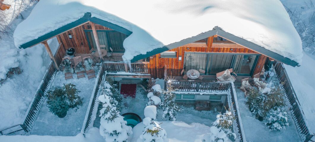 Luxuslodge von außen