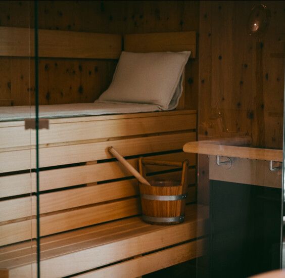 Private Sauna in der Luxuslodge